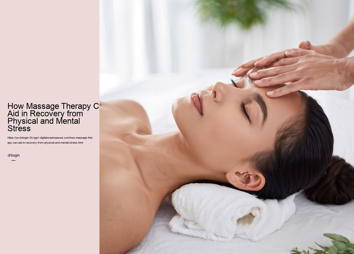 How Massage Therapy Can Aid in Recovery from Physical and Mental Stress